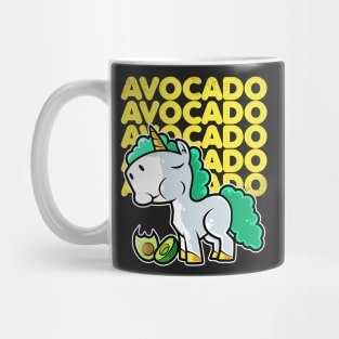 Cute Unicorn Eating Avocado Kawaii Neko Anime product Mug